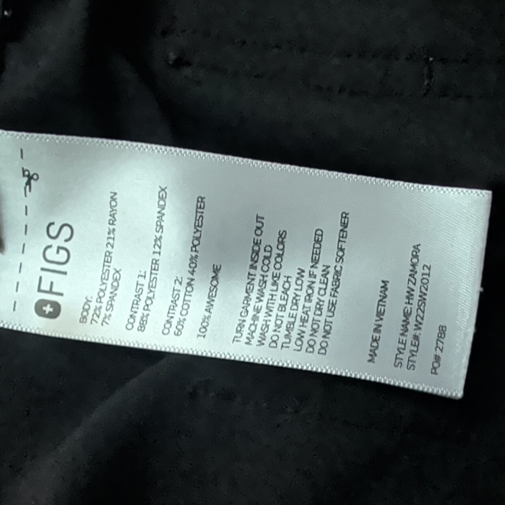 Figs Black Scrub Jogger Pants Zamora - Picture 4 of 6